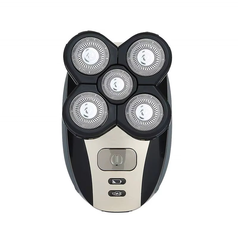 High Quality 5 in 1Multifunction 6 Blade Portable Rechargeable Wet Dry Mens Grooming Electric Waterproof Face Shaver for Man